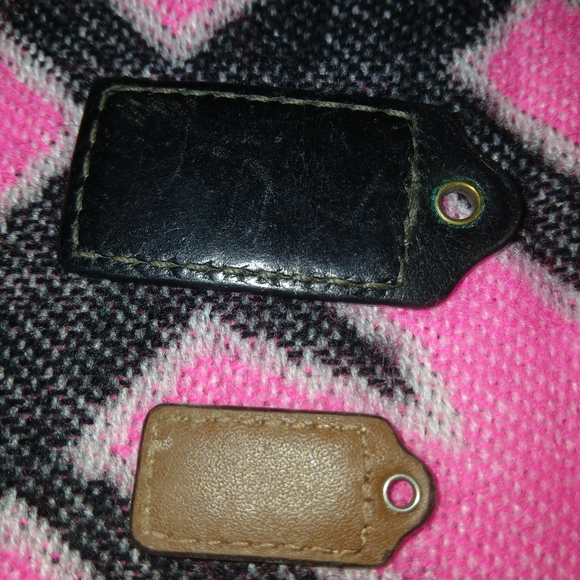 Coach Black and Brown Leather Hang Tags For Bags - Picture 4 of 4